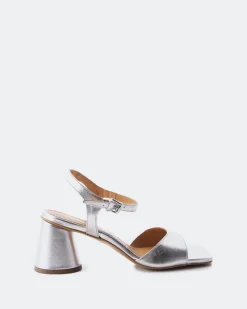 Mid Heels-L'INTERVALLE Kalona Silver Metal
