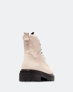 Ankle Boots-L'INTERVALLE Kawasaki Off White Croco