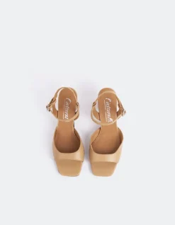 Mid Heels-L'INTERVALLE Kearny Camel Leather