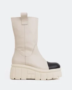 Ankle Boots-L'INTERVALLE Kelowna Beige Leather