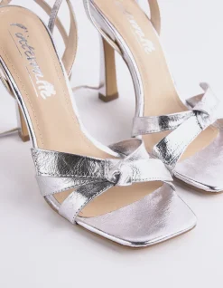 High Heels|Strappy-L'INTERVALLE Kiley Silver Leather