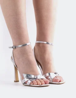 High Heels|Strappy-L'INTERVALLE Kiley Silver Leather