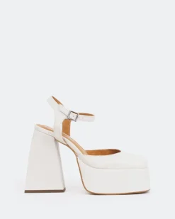 Platforms-L'INTERVALLE Kotter, Off White Leather/Cuir Blanc Cassé