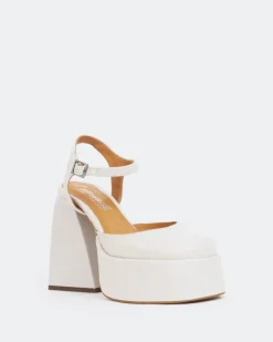 Platforms-L'INTERVALLE Kotter, Off White Leather/Cuir Blanc Cassé