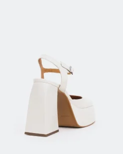 Platforms-L'INTERVALLE Kotter, Off White Leather/Cuir Blanc Cassé