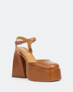 Platforms-L'INTERVALLE Kotter, Tan Leather/Cuir Ocre