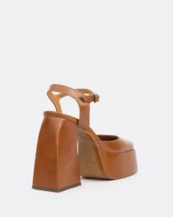Platforms-L'INTERVALLE Kotter, Tan Leather/Cuir Ocre