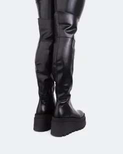 Over-the-knee|Stretch-L'INTERVALLE Koulutie Black Stretch