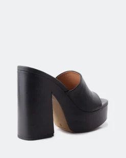 Platform-L'INTERVALLE Lalaria Black Leather