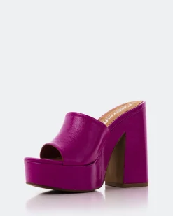 Platform-L'INTERVALLE Lalaria Fuchsia Leather