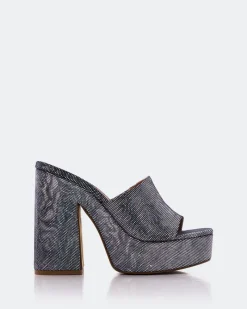 Platform-L'INTERVALLE Lalaria Navy Leather