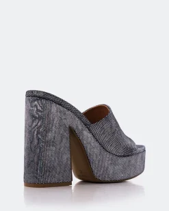 Platform-L'INTERVALLE Lalaria Navy Leather