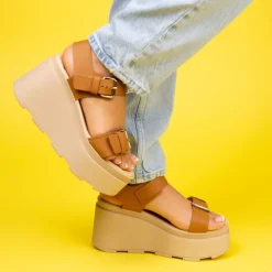 Wedges-L'INTERVALLE Lapin White Leather