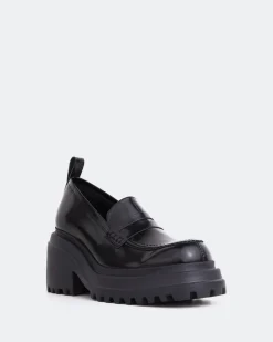 Loafers-L'INTERVALLE Legend Black Leather