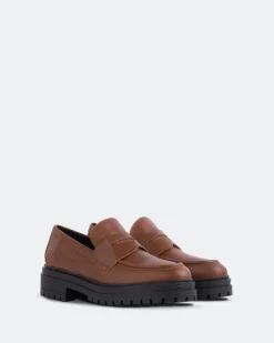 Loafers-L'INTERVALLE Leissa Cognac Leather
