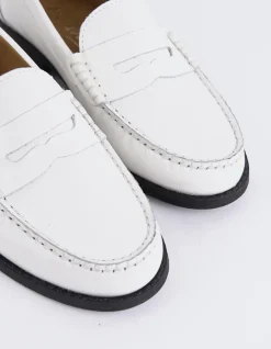 Loafers-L'INTERVALLE Lettine Off White Naplack Leather
