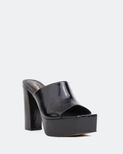 Platform-L'INTERVALLE Leva Black Naplack