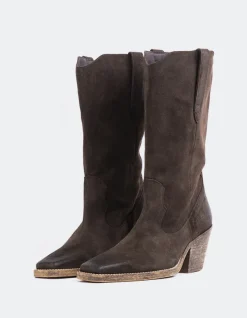 Western-L'INTERVALLE Lewisham Brown Suede