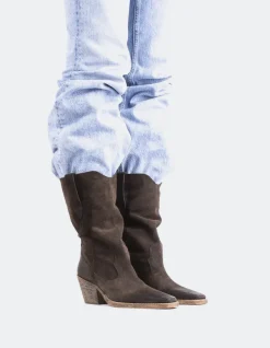 Western-L'INTERVALLE Lewisham Brown Suede
