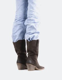 Western-L'INTERVALLE Lewisham Brown Suede