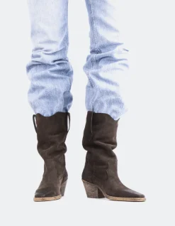 Western-L'INTERVALLE Lewisham Brown Suede
