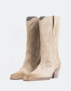 Western-L'INTERVALLE Lewisham Nude Suede