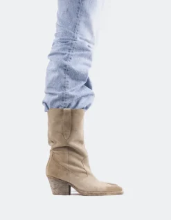 Western-L'INTERVALLE Lewisham Nude Suede