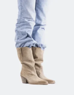 Western-L'INTERVALLE Lewisham Nude Suede