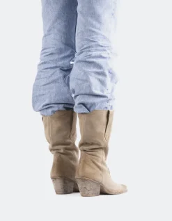 Western-L'INTERVALLE Lewisham Nude Suede