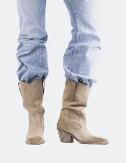 Western-L'INTERVALLE Lewisham Nude Suede