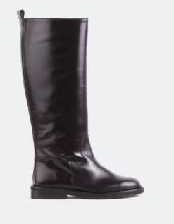 Tall Boots-L'INTERVALLE Lherma Brown Leather