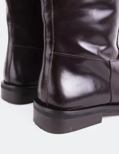 Tall Boots-L'INTERVALLE Lherma Brown Leather