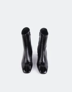 Ankle Boots-L'INTERVALLE Lioni Black Naplack