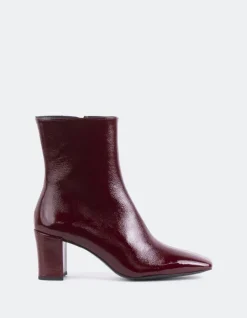 Ankle Boots-L'INTERVALLE Lioni Burgundy Naplack