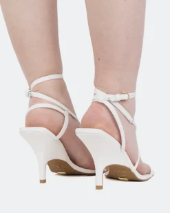 Mid Heels-L'INTERVALLE Liquid White Leather