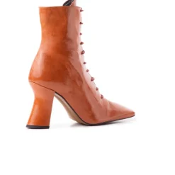 Ankle Boots-L'INTERVALLE Lockwood Burnt Orange Leather