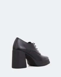Platforms|Lace-up-L'INTERVALLE Lombardia Black Leather