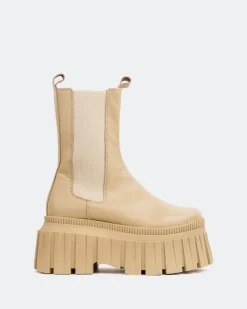 Chelsea|Ankle Boots-L'INTERVALLE Lorana Cream Leather