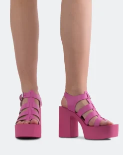 Fisherman|Platform-L'INTERVALLE Loup Fucshia Leather