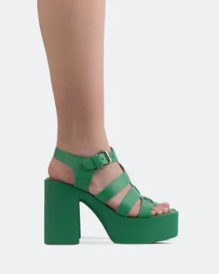 Fisherman|Platform-L'INTERVALLE Loup Green Leather