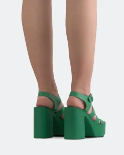 Fisherman|Platform-L'INTERVALLE Loup Green Leather