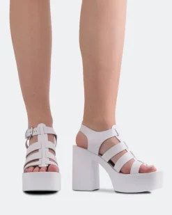 Fisherman|Platform-L'INTERVALLE Loup White Leather