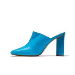 Mules-L'INTERVALLE Loutro Electric Blue Leather