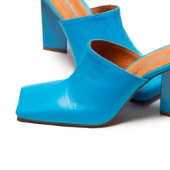 Mules-L'INTERVALLE Loutro Electric Blue Leather
