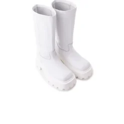 Tall Boots-L'INTERVALLE Lucius White Leather