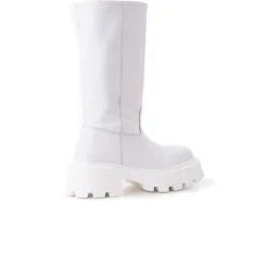 Tall Boots-L'INTERVALLE Lucius White Leather