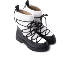 Ankle Boots-L'INTERVALLE Luisville White Nylon