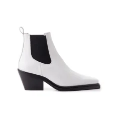 Chelsea|Ankle Boots-L'INTERVALLE Lyndale White Leather