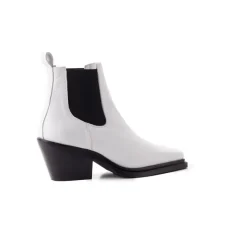 Chelsea|Ankle Boots-L'INTERVALLE Lyndale White Leather