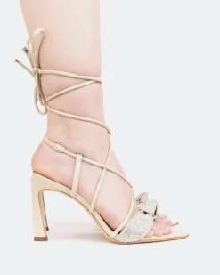 Strappy-L'INTERVALLE Maido, Vanilla Leather/Cuir Vanille